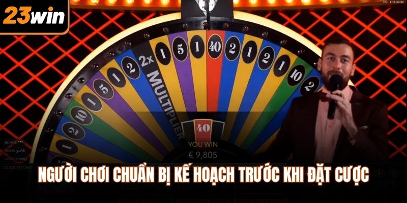 Người chơi chuẩn bị kế hoạch trước khi đặt cược