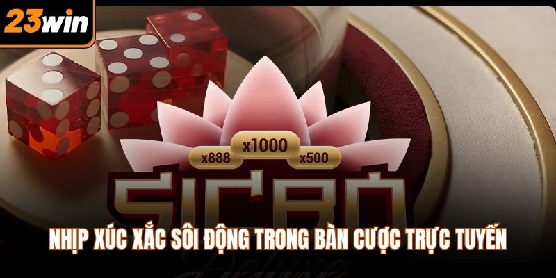 Nhịp xúc xắc sôi động trong bàn cược trực tuyến