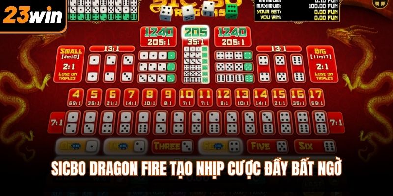 Sicbo Dragon Fire tạo nhịp cược đầy bất ngờ